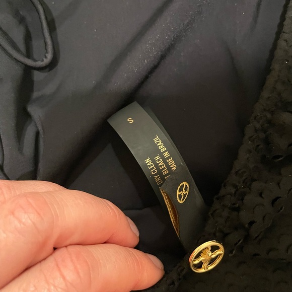 NWT Vix Paula Hermanny Black Scales Ana One Shoulder Full One Piece Swimsuit S - Picture 11 of 11